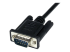 StarTech.com 2m Black DB9 RS232 Serial Null Modem Cable F/M - Närbild