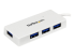 StarTech.com Bärbar SuperSpeed mini USB 3.0-hubb med 4 portar - Vänster vinkel